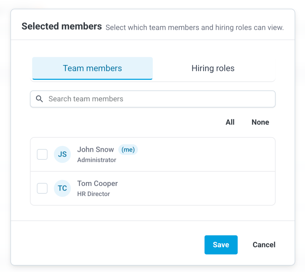 Wybieranie członków