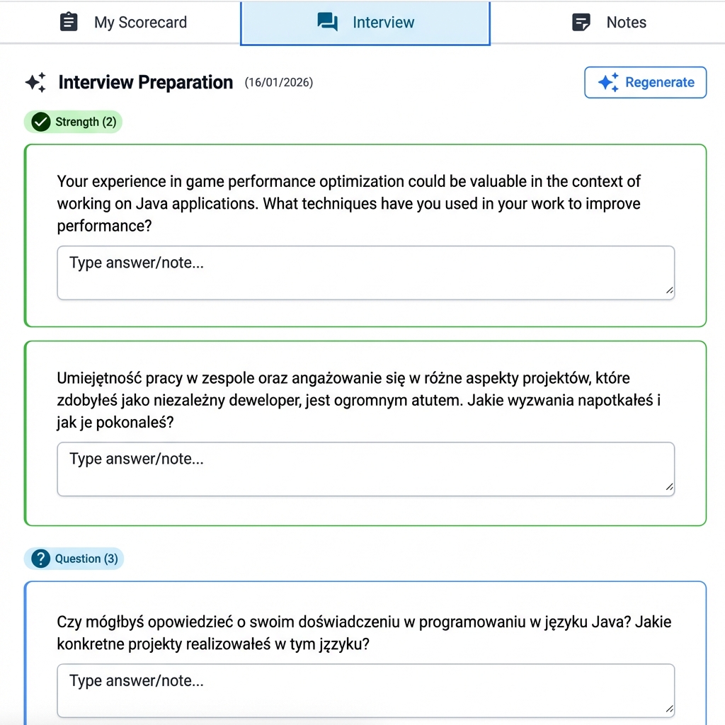 Notatki podczas rozmowy